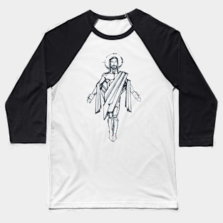 Jesus Christ Resurrection illustration Baseball T-Shirt